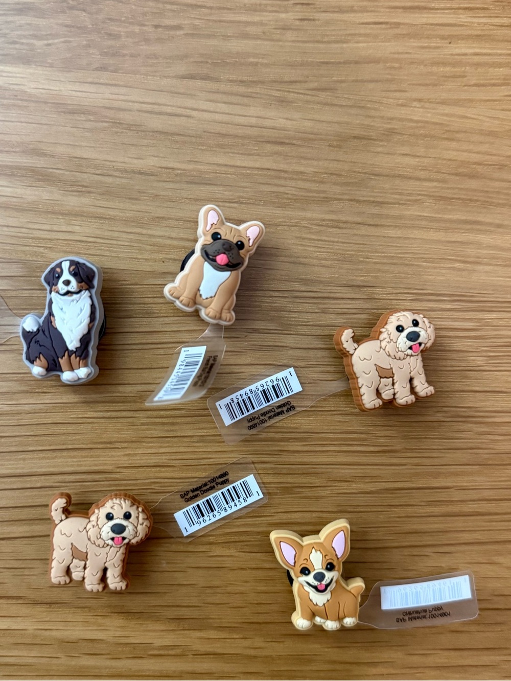 Crocs authentic cute Dog Shoe Charms jibbitz - Set of 5 - Picture 2 of 2